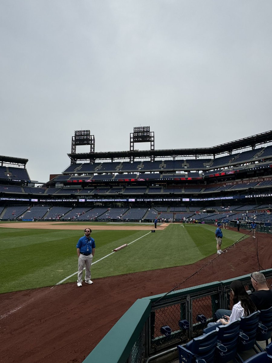 First time at Citizens Bank Park. Traveling the country to visit almost every stadium in the next month. First stop.