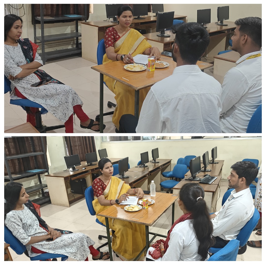 Nss_ssgi's tweet photo. Volunteers of #NSSSSTC, Bhilai actively participated and appeared in the exam. The exam was conducted in #CBT (Computer Based Test) mode followed by viva. Mrs. Gayatri Deshlahre, #NSSProgrammeOfficer, #MJCollege, Bhilai marked her presence as the external examiner. https://t.co/41tgOAvmXz
