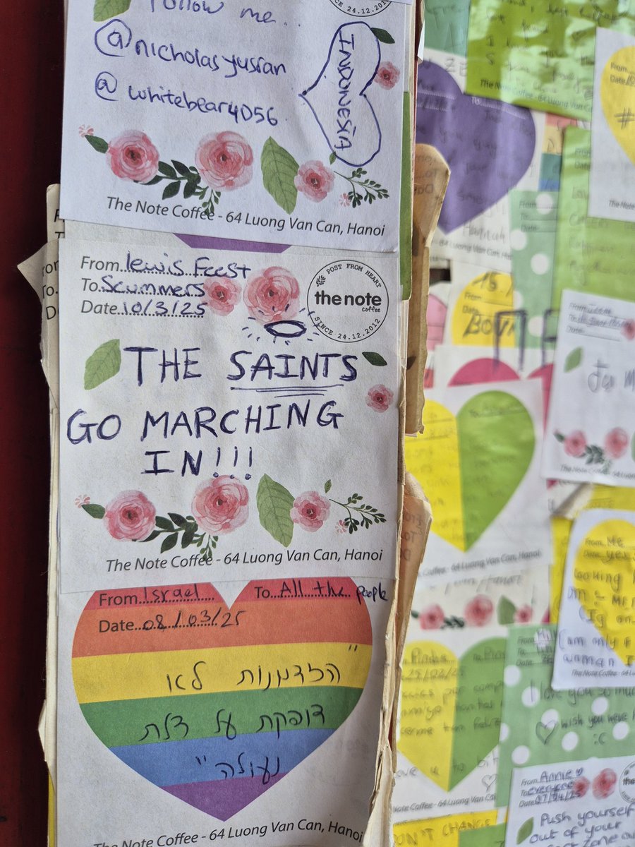 A well-deserved point for <a href="/SouthamptonFC/">Southampton FC</a> watching in Vietnam 🇻🇳. Spotted this in the Note Cafe - Hanoi #saintsfc