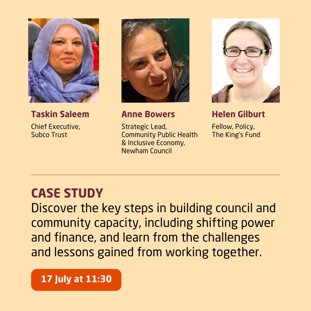 TheKingsFund's tweet photo. At our Community-led approaches to health and wellbeing event, we’ll discuss the key steps to building council and community capacity. Find out more and register your place for #KFCommunity today: https://t.co/nMVbybaC8i https://t.co/1KnEnFpxX1
