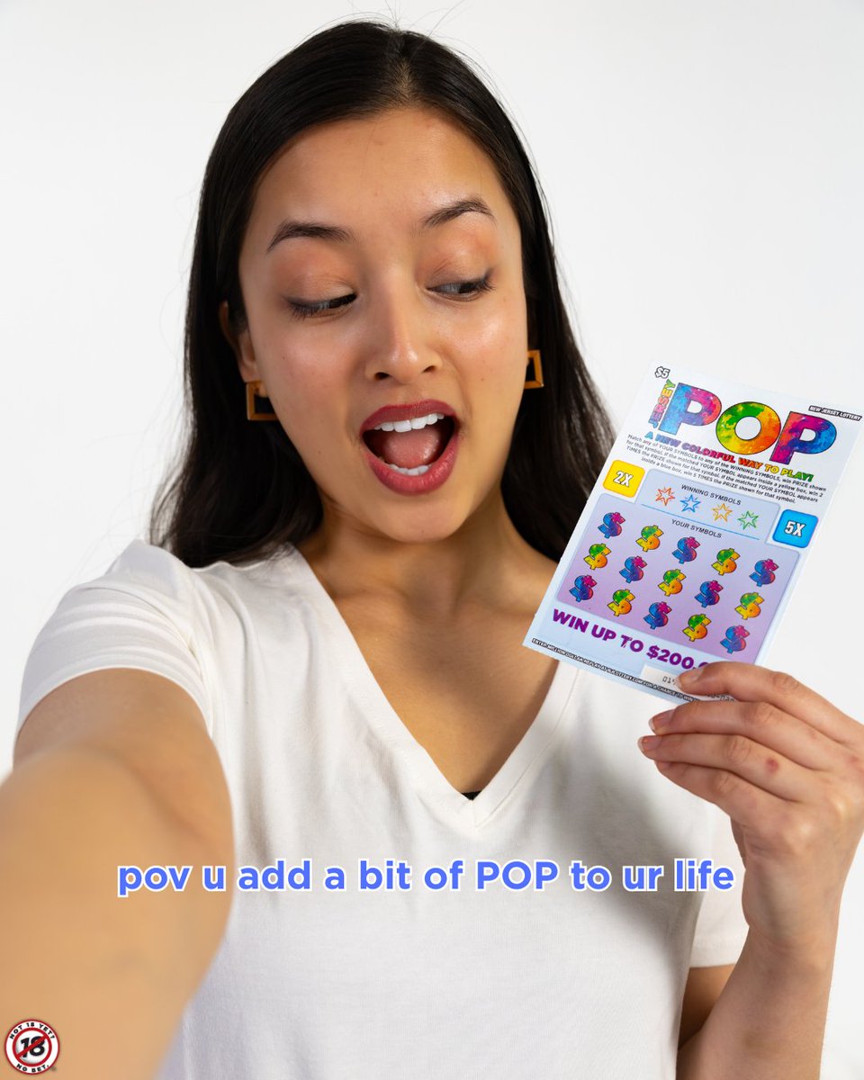 NJLottery's tweet photo. Vibe check: winning ๐ธ๐ Comment your fav color if youโve tried NEW $5 #JerseyPop Scratch-Offs!
.
.
.
For Scratch-Offs game odds, visit https://t.co/LTUjX9ZRRv. #ScratchOffSaturday https://t.co/2omo8GLzbQ