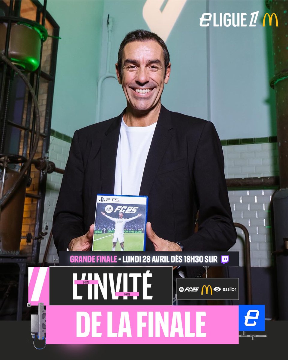 Robert Pirès sera avec nous ce lundi 28 avril pour la grande finale de la compétition.

Hypés ? 🤩

Prenez vite vos places pour ne pas manquer cette finale exceptionnelle 🎮