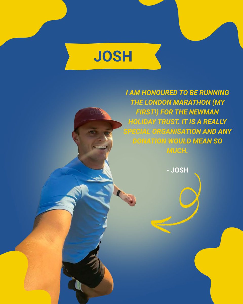 🌟 Josh is taking on the London Marathon this April to raise funds for The NHT!

Every donation goes directly to creating unforgettable memories for the kids we support 💛

Support Josh here: 2025tcslondonmarathon.enthuse.com/pf/josh-curry