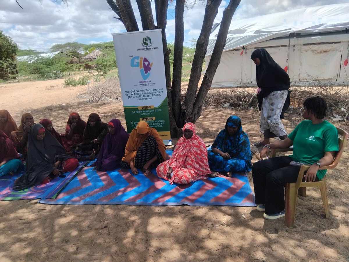 WomenGrassroot's tweet photo. Today, Grassroot Women held a sensitization forum in Agadera to raise awareness on the effects of FGM among women and teenage girls. The impactful activity was supported by TGG’s support to the Africa-Led Movement. #EndFGM #GrassrootWomen #TGG #AfricaLedMovement https://t.co/vKkVQFNrrj