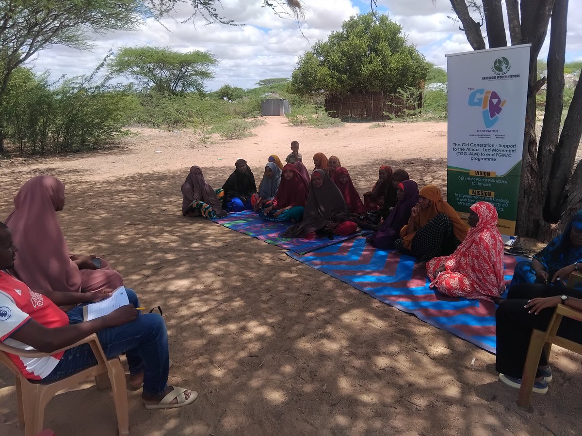 WomenGrassroot's tweet photo. Today, Grassroot Women held a sensitization forum in Agadera to raise awareness on the effects of FGM among women and teenage girls. The impactful activity was supported by TGG’s support to the Africa-Led Movement. #EndFGM #GrassrootWomen #TGG #AfricaLedMovement https://t.co/vKkVQFNrrj