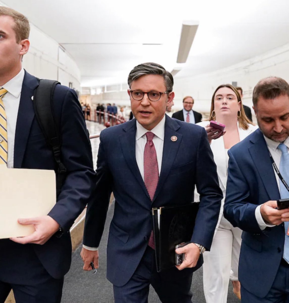 Raise your hand if you think Speaker Mike Johnson should start the impeachment process for Senator Chris Van Hollen