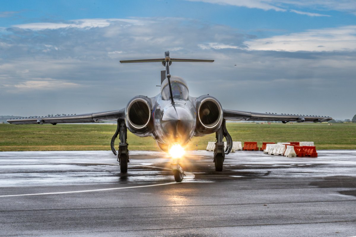 OldDegsy's tweet photo. 50th Anniversary of #Buccaneer XX894 event today at Cotswold Airport with a fast taxi and anti-deterioration exercise #blackburnbuccaneer #coldwarjets https://t.co/kxdK8dDE8r