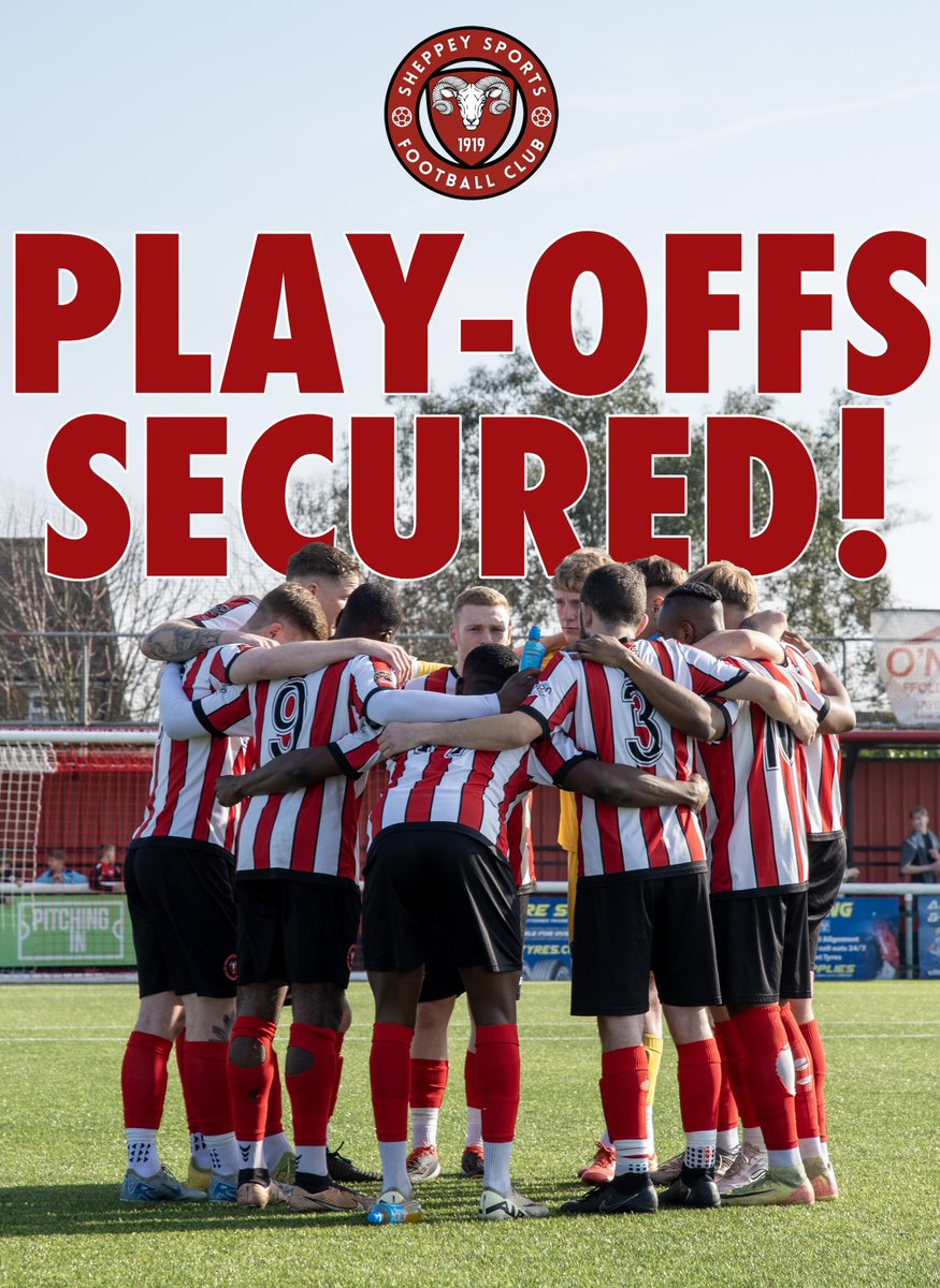 Sheppey Sports FC (@sheppeysportsfc) on Twitter photo π§ππ π¦π£π’π₯π§π¦ ππ₯π ππ‘ π§ππ π£πππ¬-π’πππ¦!
Todayβs big win, along with other results in the league, has secured our place in the play-offs. With two more games left of the regular season, we look to continue our unbeaten run with the hope of earning ourselves a π§ππ π¦π£π’π₯π§π¦ ππ₯π ππ‘ π§ππ π£πππ¬-π’πππ¦!
Todayβs big win, along with other results in the league, has secured our place in the play-offs. With two more games left of the regular season, we look to continue our unbeaten run with the hope of earning ourselves a