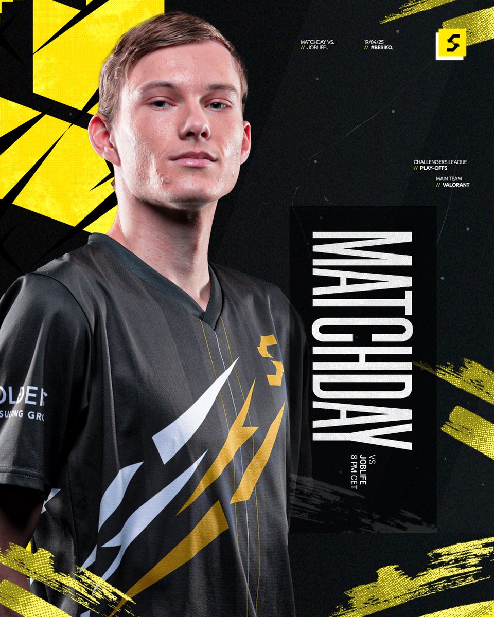 Matchday ⚔️

Tonight at 20:00 we face off against <a href="/JoblifeEsport/">Joblife</a> in a BO3 clash for the Challengers League Playoffs.

Time to lock in and show what we’re made of 💪

#BeSiko