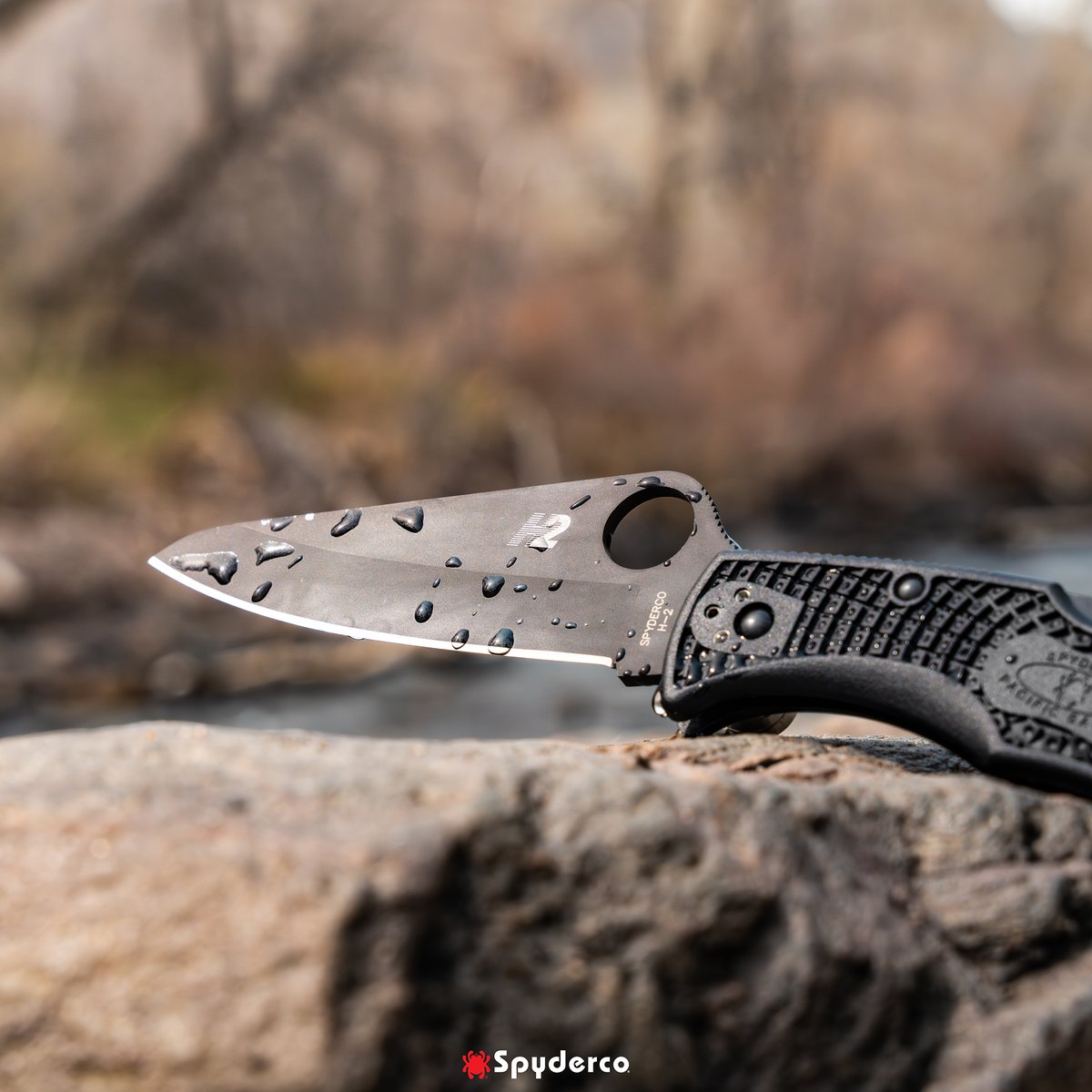 SpydercoKnives's tweet photo. From coastal ops to backcountry escapes, the Pacific Salt® 2 is made to thrive in the rough. Ultra corrosion-resistant H2 steel, reliable Bi-Directional Texture™ grips, and uncompromising performance. Where has the Spyderco Salt Series® taken you? #SaltySaturday #Spyderco https://t.co/wWyqTznFiP