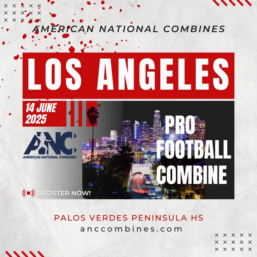 🌴 LOS ANGELES — IT’S TIME TO SHINE 🌴

American National Combines is hitting LA on June 14th!

Step up and show out in front of UFL, CFL, and pro scouts who are ready to discover the next big thing.

📍 Palos Verdes Peninsula High School
 📅 June 14, 2025