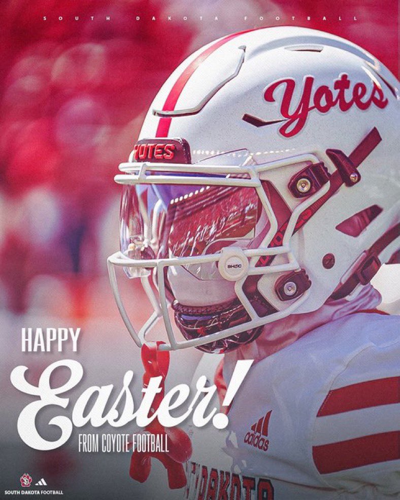 Thank you <a href="/CoachBKirch/">Billy Kirch</a> for the Easter Graphic!! <a href="/CoachTJohansen/">Travis Johansen</a> <a href="/joshmanchigiah/">Josh Manchigiah</a> <a href="/1CoachRosie/">Josh Rosenthal</a> <a href="/_CoachHodge/">Elijah Hodge M.Ed.</a> <a href="/SDCoyotesFB/">South Dakota Football</a> <a href="/thepackusd/">USD Football Recruiting</a> <a href="/BAUERS_ELITE/">Bauer’s Elite</a> <a href="/HillsSpeed/">Hills-Beaver Creek Speed/Strength</a>