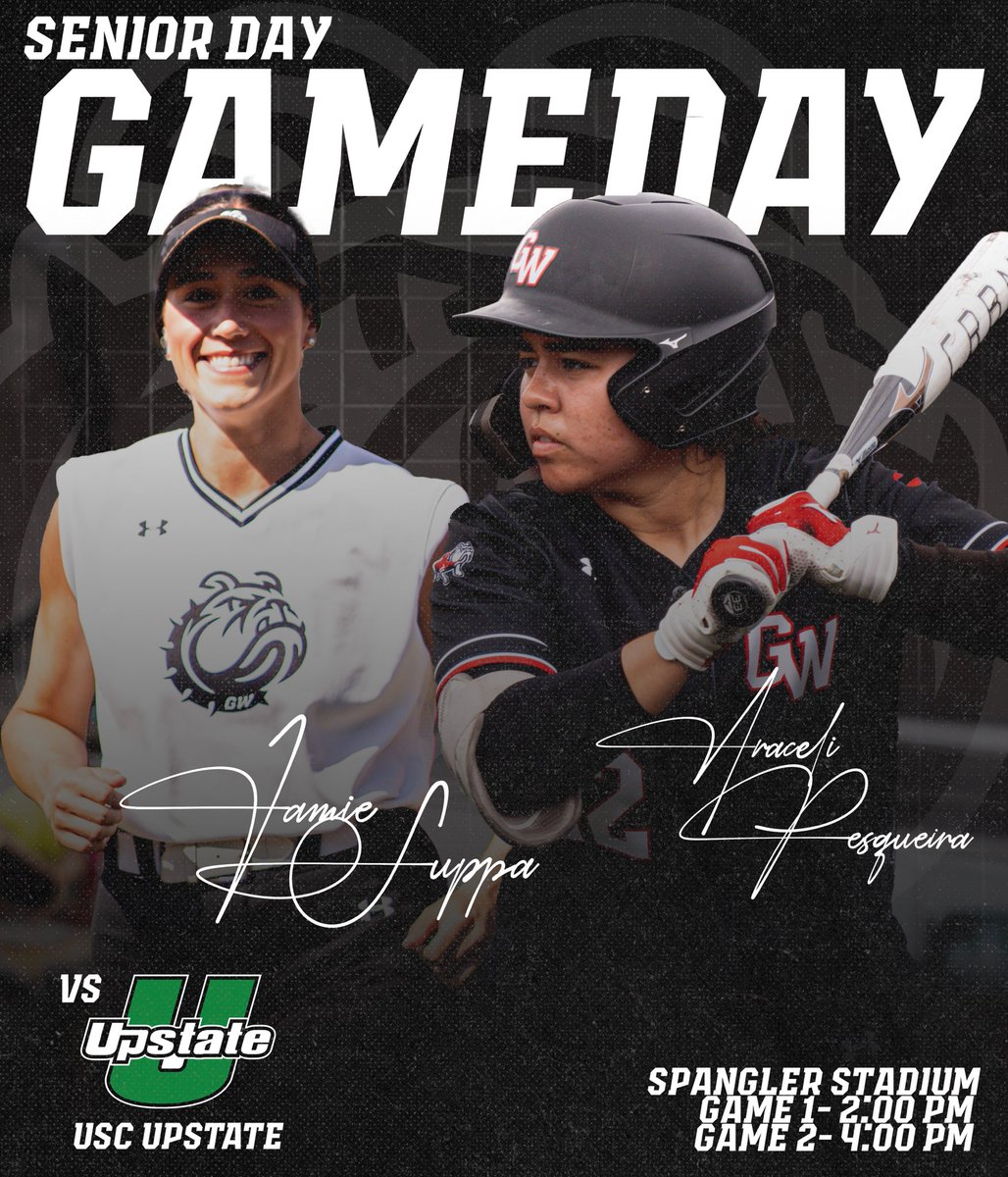 SENIOR DAY FROM BRINKLEY! COME OUT AND SHOW SOME LOVE TO OUR SENIORS AS THE DAWGS TAKE ON USC UPSTATE IN A DOUBLEHEADER!

🆚 USC Upstate
🕚 2 PM &amp; 4PM
📍 Brinkley Stadium
📺 ESPN+ 

#skodawgs🦴