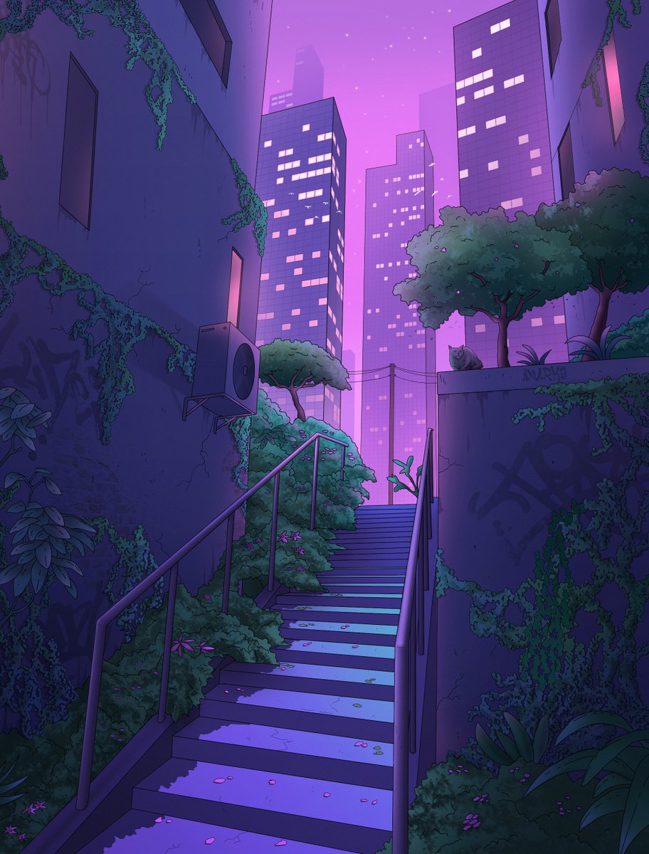 Backstreets, AnarkyArt 2025
#illustrationart #digitalart #drawing #art #ghibli #illustration #painting #photoshop #Japanese