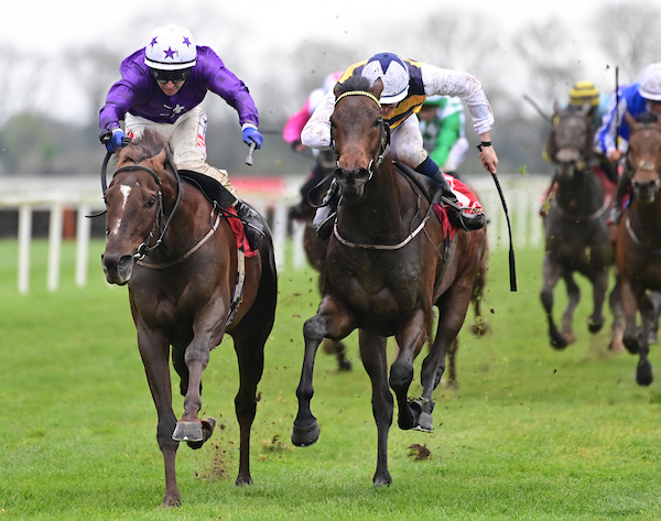 It's been a good day at the office for Trainer Adrian Murray with a double on todays card. 

After a fantastic battle, What's Your Game, comes out in front in the 1m4f Handicap. 

<a href="/ctkjockey/">Colin Keane</a> | <a href="/AMurrayRacing/">Adrian Murray</a> | <a href="/amoracingltd/">Amo Racing</a>