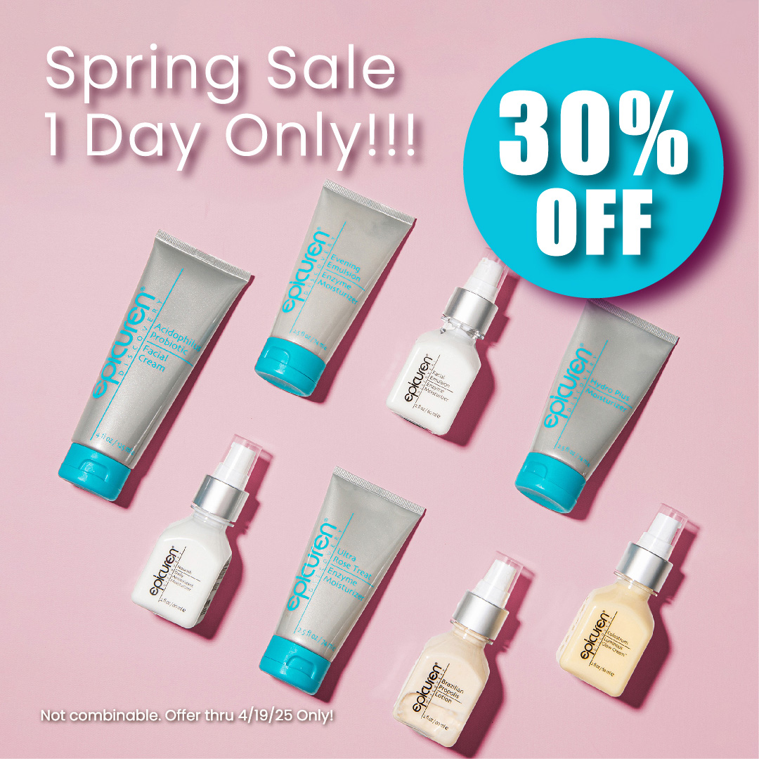 🌸 One‑Day Only! 🌼
Spring into skincare and save 30% on select Epicuren products.
Use code SPRING30 at checkout—offer ends tonight at 11:59 PM PST!
✨ Shop now &amp; refresh your routine!
epicuren.com