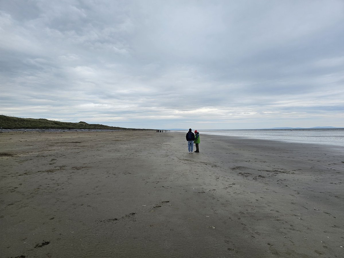 Enjoying a day out at Pendine beach, home of British Land Speed records. 7 miles of flat sandy beach.