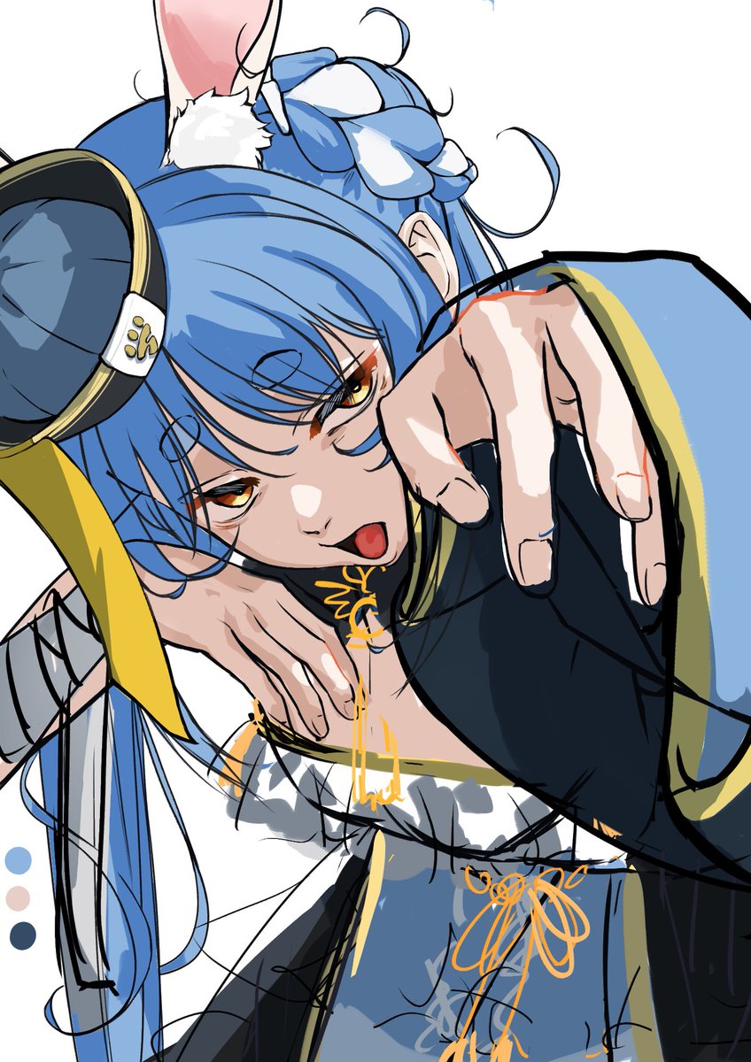 家族に一年以上ずーっと描いてって言われててやっと描いてる🐰🥕
いろいろおかしいとこあるけどとりまラフぺこ🐰🥕