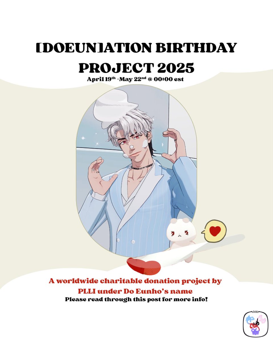 plaveontario's tweet photo. [DOEUN]ATION birthday project - OPEN ⟡ 

Hello PLLI ⟡ 
As a way to give back to the community, we are hosting a charitable project under Do Eunho’s name❤️

Please read through this post for information on how to donate!

#DOEUNATION_BIRTHDAY_PROJECT_2025 @plave_official https://t.co/KahktqGmeF