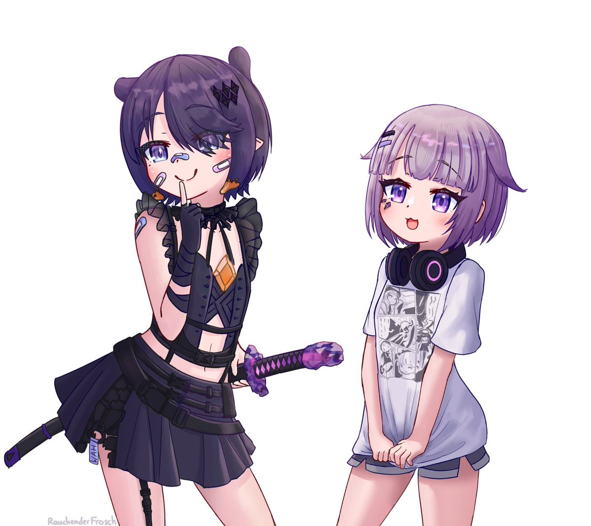 RauchFrosch's tweet photo. Ina &amp; Biboo outfit swap!
#inART 
#bijouwled https://t.co/4YcuIsUhps