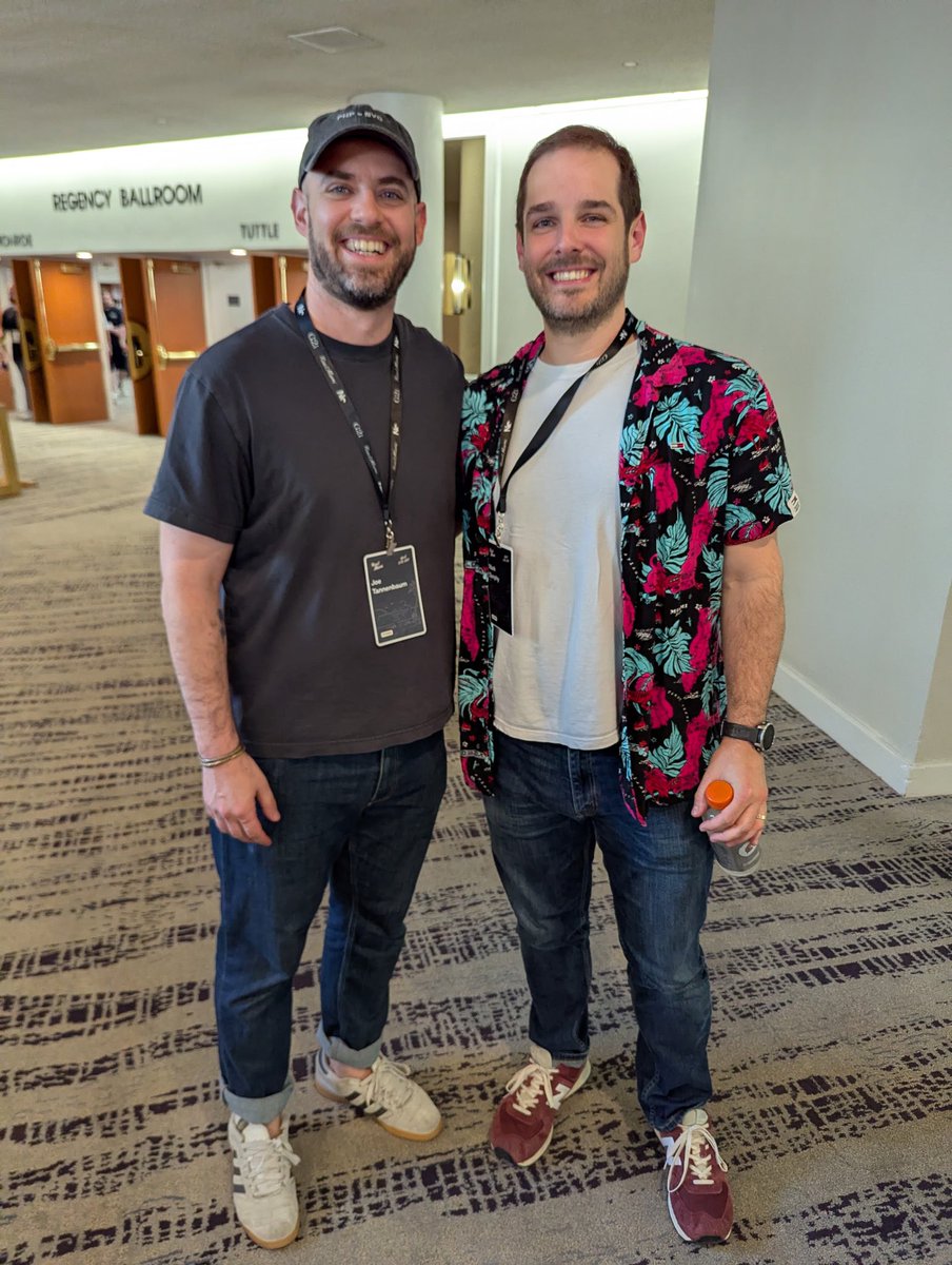 marknotfound's tweet photo. big ups to @ReactMiamiConf for enabling me to (re)connect with old friends (@gregbarbosa @joetannenbaum) and new! already looking forward to next year 🫡  #ReactMiami2025 #reactmiami https://t.co/TDwjLr6I4q
