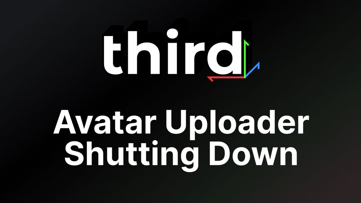 sentfromspacevr's tweet image. I&apos;m shutting down the Avatar Uploader on third3d dot com

The other week I&apos;ve had a meeting with members of the VRChat team. In there they&apos;ve requested me to shutdown the avatar uploader, as it&apos;s in conflict with the VRChat&apos;s Creator Economy. VRChat is a closed platform with…