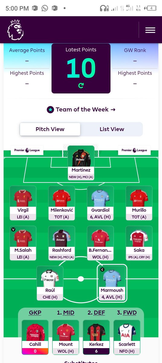 OSuliton's tweet photo. My team for the week
Let see your team👇
I hope I make it to the top this week 😌
#fanpool
#FPL https://t.co/xc9HK9JcJI