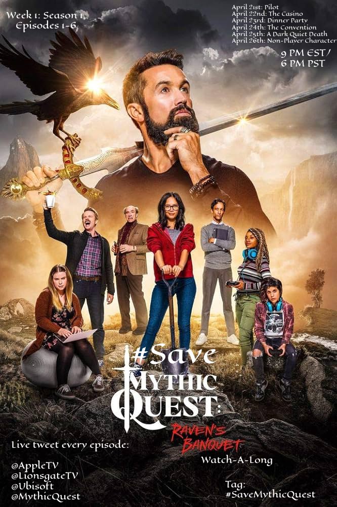 SaveMythicQuest's tweet photo. Here's the schedule for the Mythic Quest Watch-A-Long (you'll have to click/tap on the image to see it properly). Save the dates! More instructions in the tweets below.
#mythicquest #SaveMythicQuest #watchalong #watchparty #AppleTV
@AppleTV @LionsgateTV @Ubisoft @mythic_quest https://t.co/P02wZBIqkm