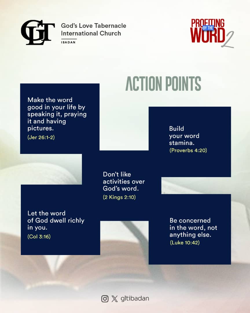 gltibadan's tweet image. #ActionPoints
#BibleStudy
#GltIbadan 
#GLTChurch 
#monthofthewordofGod
#athousandtimesmore
