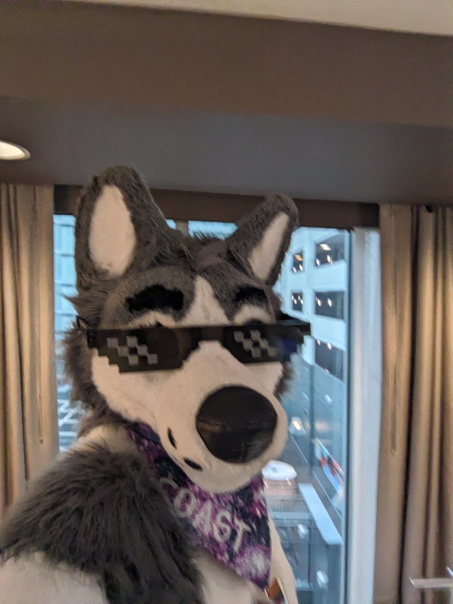 I'm suiting up for the #anthrohio2025 fursuit parade!