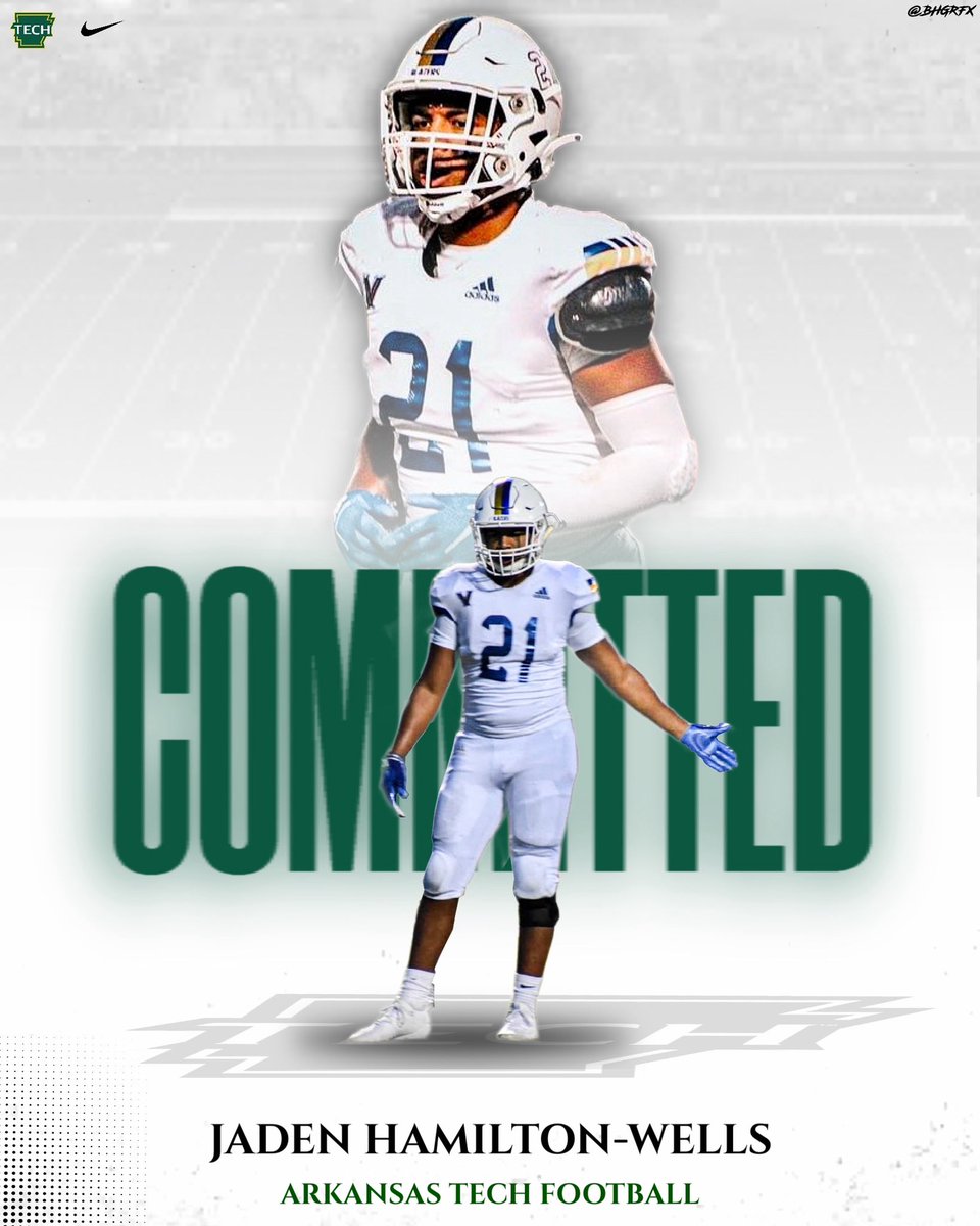 Officially committed to Arkansas tech!! <a href="/RoyThompsonFB/">CoachThompson</a> <a href="/recruitgrfx/">Recruit Graphics</a>