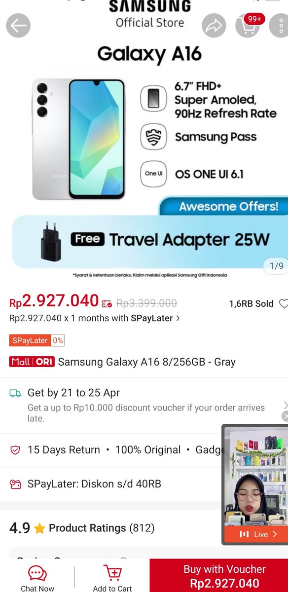 sh__fiii's tweet photo. @ShopeeID Mau Samsung Galaxy A16 https://t.co/Qezme7W9sE