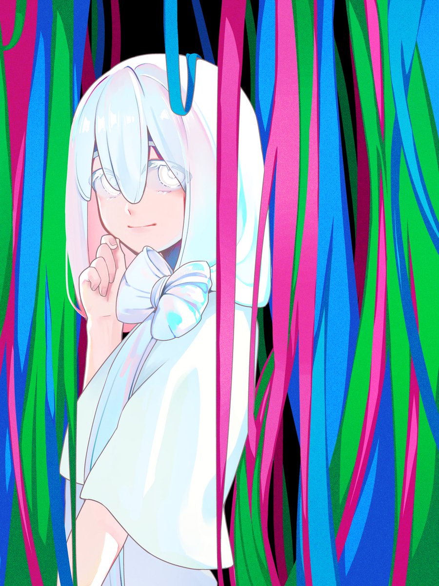 「すきまから 」|青椅子のイラスト