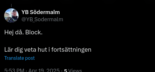 TDP_Secondary's tweet photo. @YB_Sodermalm @mikaelbergman @LtTorstenson @Skogkar Fegheten är total! https://t.co/9ToaAW4BJc