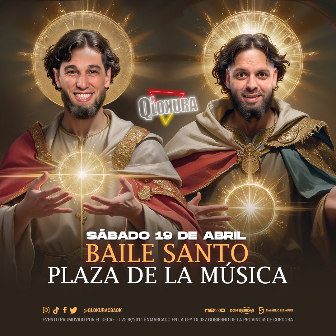 Q’LOKURA EN LA PLAZA! 😜
1 - Segui a @nikoQlokuraOf <a href="/chinoqlokura/">Chino Herrera</a> y a nosotros.   
2- Etiqueta a un amigo/a, comenta tu nombre apellido y últimos 3 del dni.     
3- Rt y ya estas participando.       
Ganadores  20:00hs