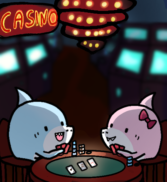 nibblyshark's tweet image. casino date