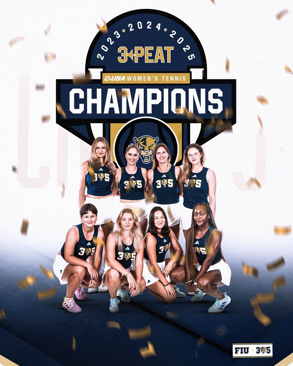 FIU Women’s Tennis (@fiuwtennis) on Twitter photo WE DID IT. 3PEAT CHAMPS 🏆 WE DID IT. 3PEAT CHAMPS 🏆