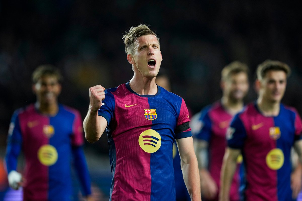 BarcaUniversal's tweet photo. Dani Olmo: "The team's response was great. We pushed the crowd and they pushed us. We deserved this win." https://t.co/IhjWuEayUe