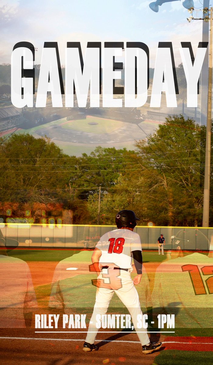 USCSumterBSE's tweet photo. Home Finale for the series 

🆚 FDTC
⌚️ 1:00pm
📍 Riley Park
📺 https://t.co/Rg9MQA6DG6 

🔥🐜⚾️ | #AntUp https://t.co/PmIsfnRv7x