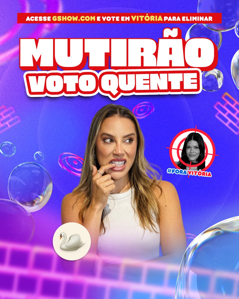 renatasaldanhap's tweet photo. 🦢MUTIRÃO 'VOTO QUENTE' INICIADO🦢

📥 A cada 10 votos, deposite um EMOJI aqui.
⏰ ENCERRA ÀS 15:00H!
🚨 O voto é pra SAIR, portanto votem na VITÓRIA!

🎯 META: 15.000 RESPOSTAS.

📲 VOTO TORCIDA: https://t.co/Gz4SY6GlL4

📲 VOTO ÚNICO: https://t.co/9ldNavGNqd

#FicaRenata https://t.co/4tDYquNvUA