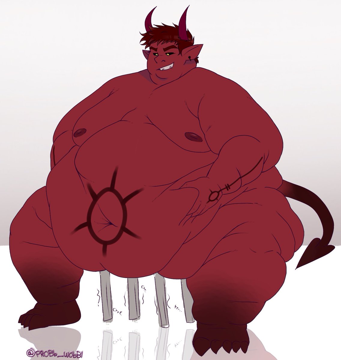 While I’m at it-
Here’s my demon guy, Damien!