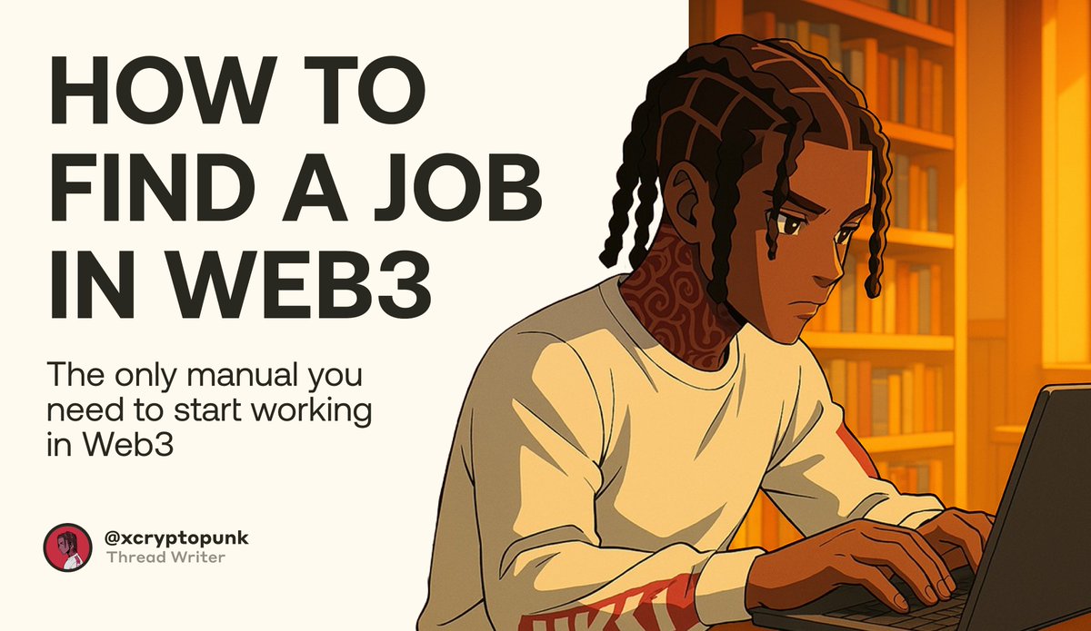 How to find a job in Web3

You’ve been asking — here it is.  
The only guide you’ll ever need to land your first (or next) Web3 role.

Mods, CMs, collab managers, writers, designers, devs — this longread is for you 🧠

Even with 0 XP, if you’re consistent, you’ll get results.