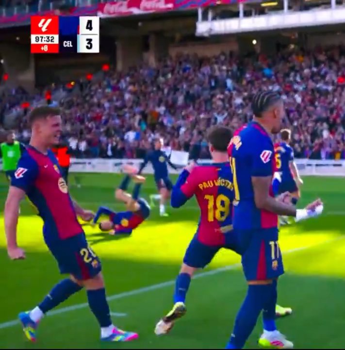 90 min at Estadi Olímpic is long ✅ 
Remontada ✅