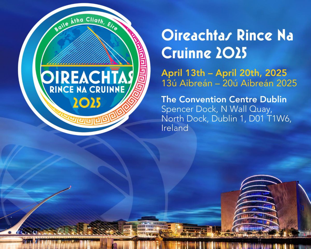 FrancisWard0's tweet photo. Delighted to be performing as an official musical accompanist at the World Irish Dancing Champs at the Convention Centre Dublin this week! Also great to see one of my dance students feature on the Friday 6pm Nuacht as TG4 #clrg #irishdance #ceolagusrince @CLRGIrishDance https://t.co/sRvluqwnPw