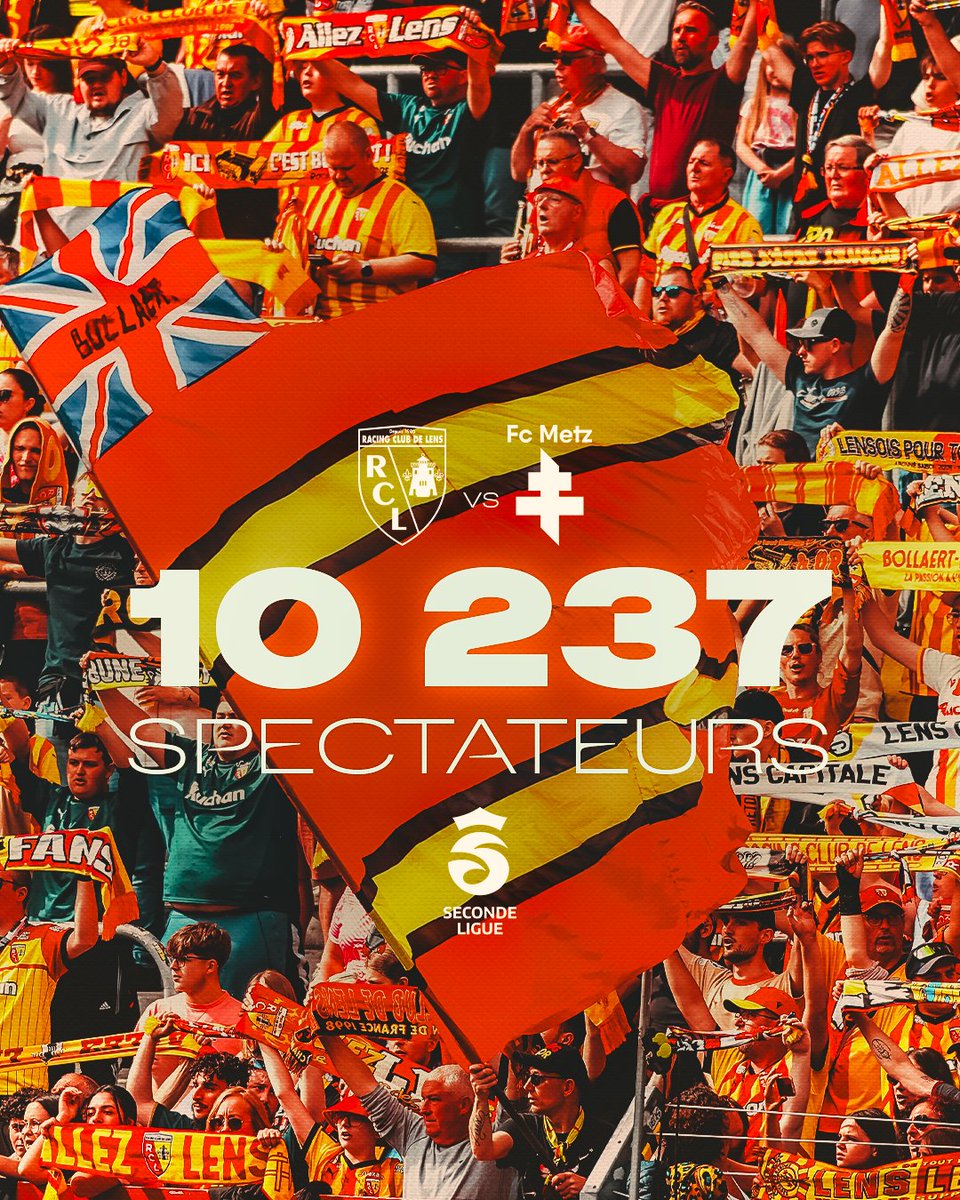 𝗠𝗲𝘁𝘇 𝗮̀ 𝗹𝗮 𝗳𝗲̂𝘁𝗲 𝗱𝗮𝗻𝘀 𝘂𝗻 𝗕𝗼𝗹𝗹𝗮𝗲𝗿𝘁 𝗿𝗲𝗰𝗼𝗿𝗱 ! 🏟️🔥

Pour la 3ème fois cette saison, le record d’affluence en 𝐒𝐞𝐜𝐨𝐧𝐝𝐞 𝐋𝐢𝐠𝐮𝐞 est tombé 🤯

🔟 2️⃣3️⃣7️⃣ supporters ont enflammé les tribunes pour <a href="/RCLensFeminin/">RC Lens Féminin</a> 🆚 <a href="/FCMetz/">FC Metz ☨</a> 👊

#LFFP