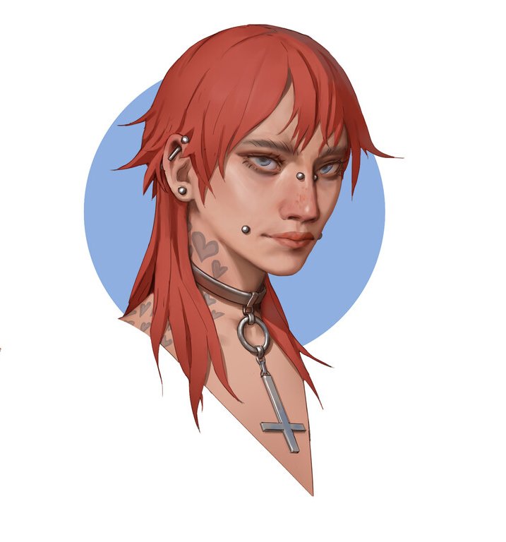 J'ai refait de la 3D mais un chara cette fois 🧍‍♂️ (concept par <a href="/pv_hristov/">Pavel Hristov</a>)