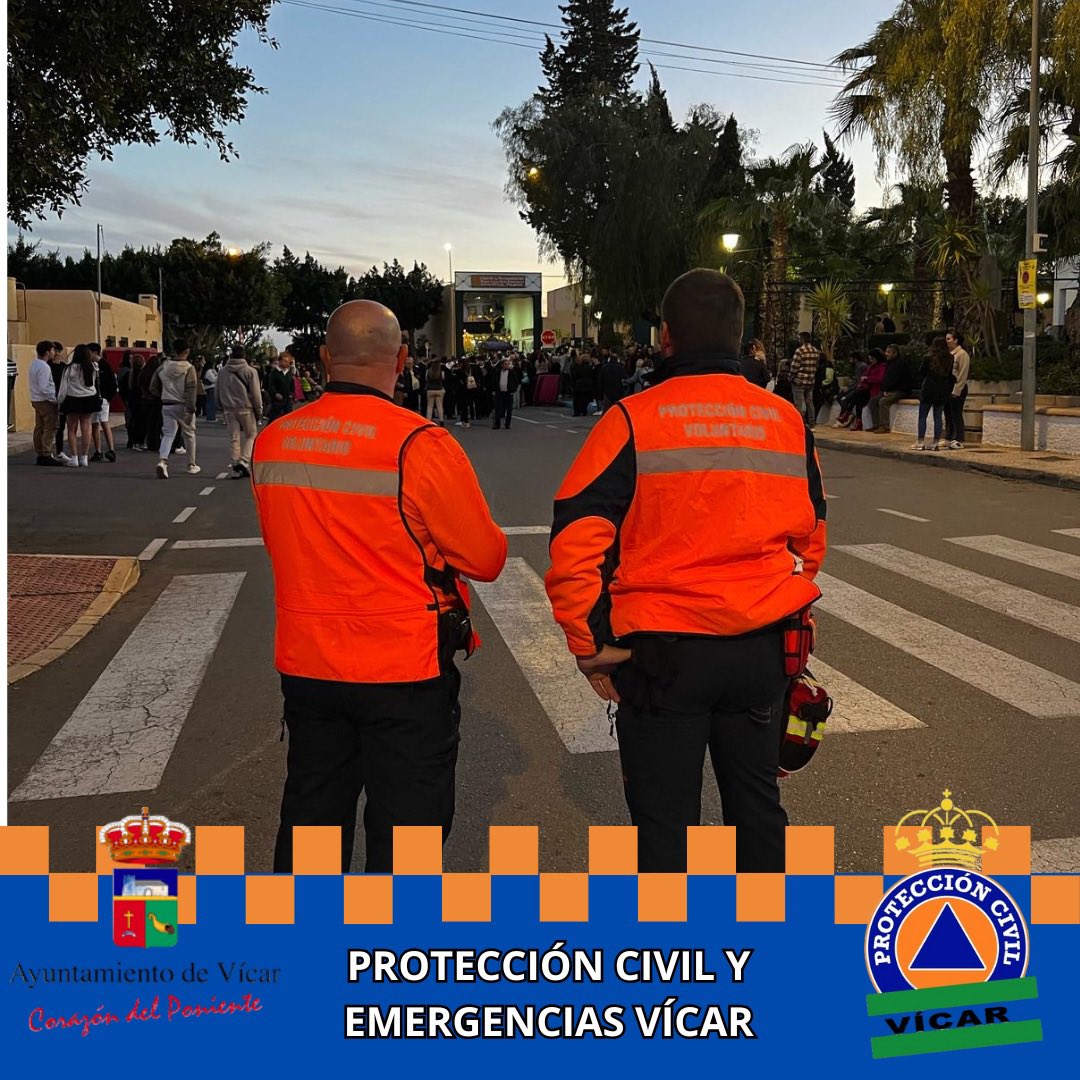 SlpcVicar's tweet photo. Uno de nuestros dispositivos dio cobertura al Viernes Santo y acompañó en su estación de penitencia a la Hermandad del Santísimo Cristo de la Esperanza y la Virgen de la Pasión por las calles de la Puebla de Vícar. 

#semanasantasegura2025  #emergenciasvícar https://t.co/VHzNQwxipY