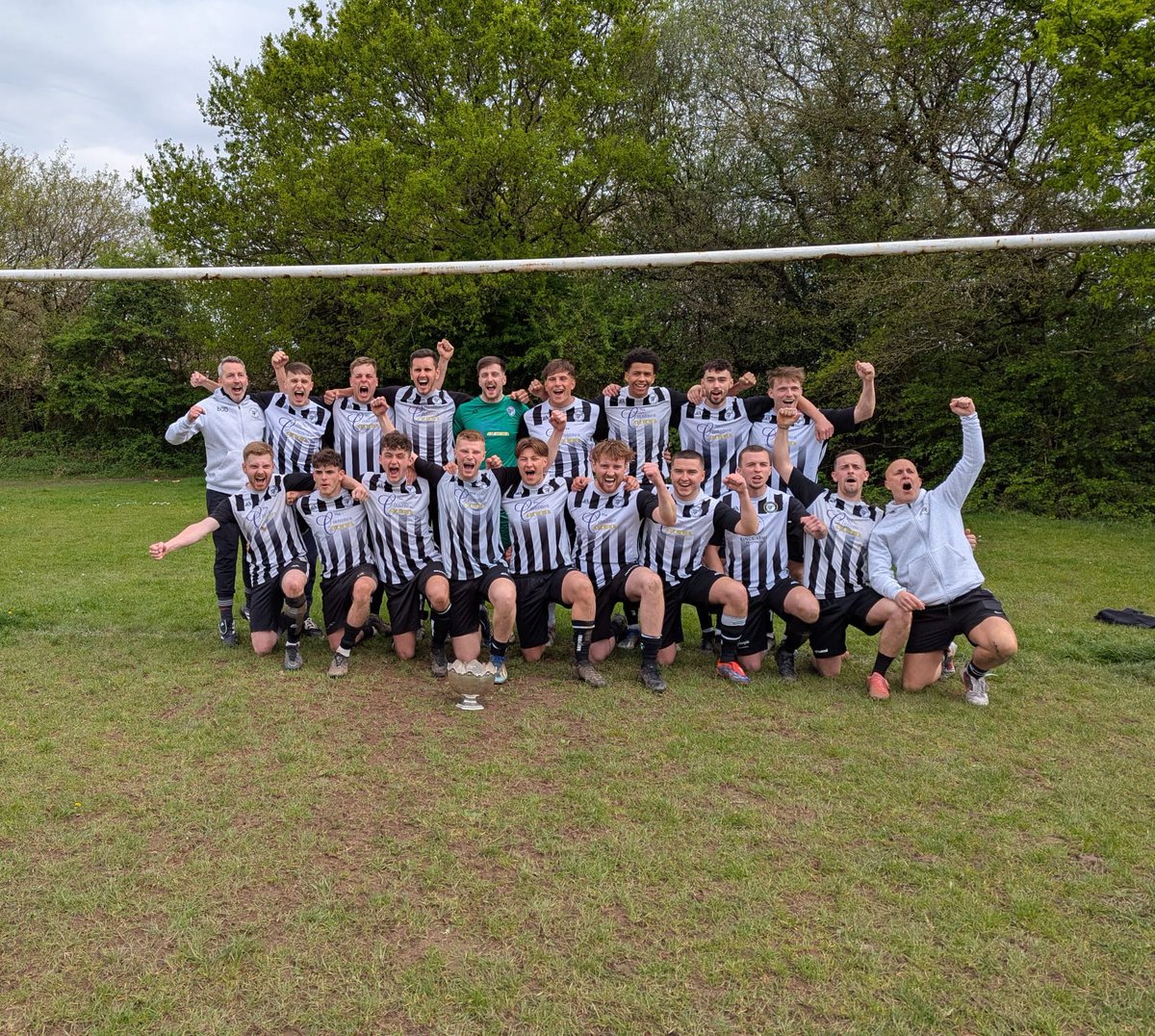 PentyrchS's tweet photo. Your Cardiff &amp; District Premier Division Champions! 🏆🎉
A 5-2 win against St Mellons to finish off the season! 
A shoutout to all the coaches, players and parents that have supported and help the boys through this season. 
Tyrchs all over the world! ⚽️

#uppatyrchs https://t.co/6RZsignEIk