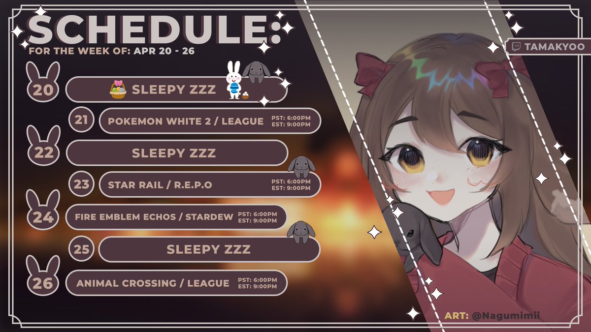 (˵ •̀ ᴗ - ˵ ) ✧ Gonna play some new games this week!! ‧₊˚ ⋅

#VTuber #ENVTuber