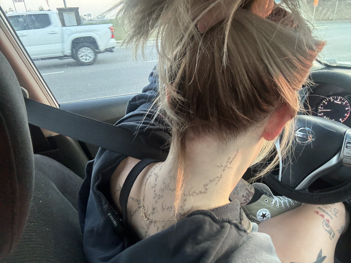 stagedhaunting's tweet photo. bc and i got my nape tattooed the other day https://t.co/7N9lpwgy27